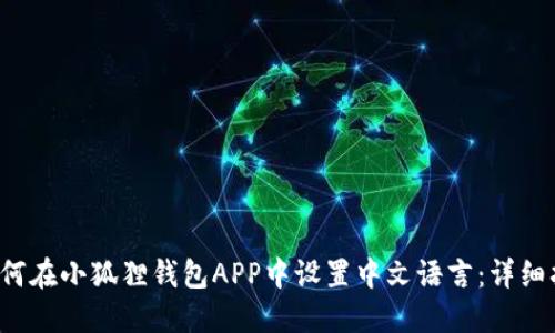  如何在小狐狸钱包APP中设置中文语言：详细指南
